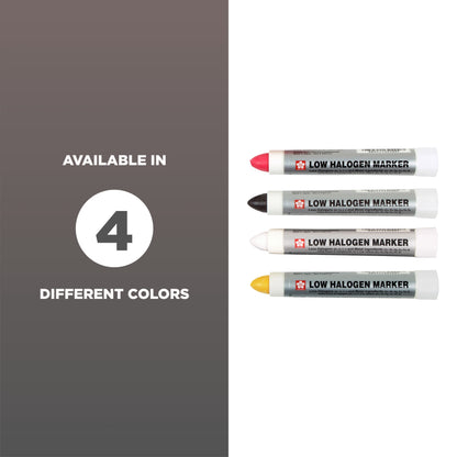 Sakura Solidified Paint Low Halogen Marker, White (Box of 12)
