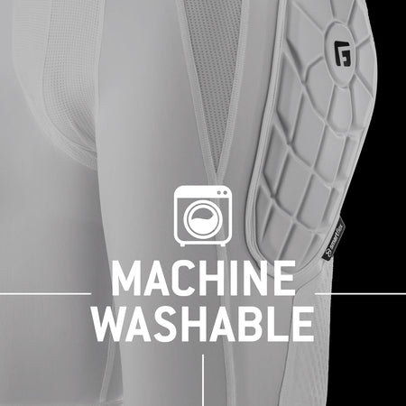 G-Form Youth Elite Bandit Sliding Short - Compression Shorts - Baseball Sliding Shorts - White, Youth L/XL