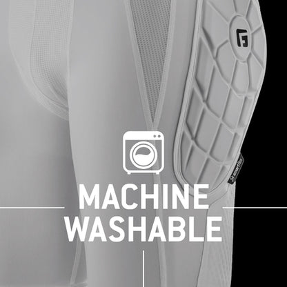 G-Form Youth Elite Bandit Sliding Short - Compression Shorts - Baseball Sliding Shorts - White, Youth L/XL