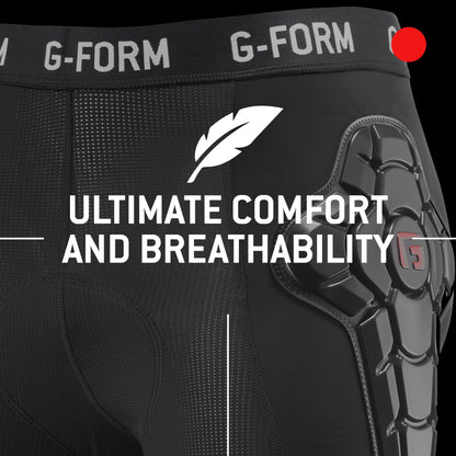 G-Form Youth Pro-X3 Bike Liner - Dirt Bike and Mountain Bike Sports Shorts - Black, Youth S/M