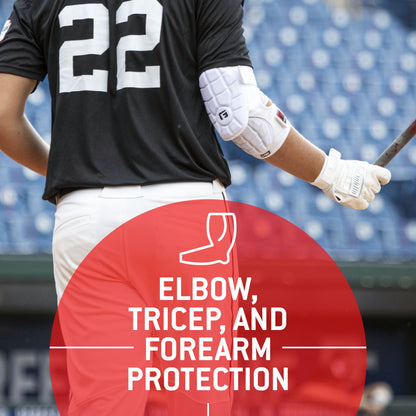 G-Form Elite 2 Batter's Baseball Elbow Guard - Elbow Pads - Forearm Guards - Black, Adult L/XL