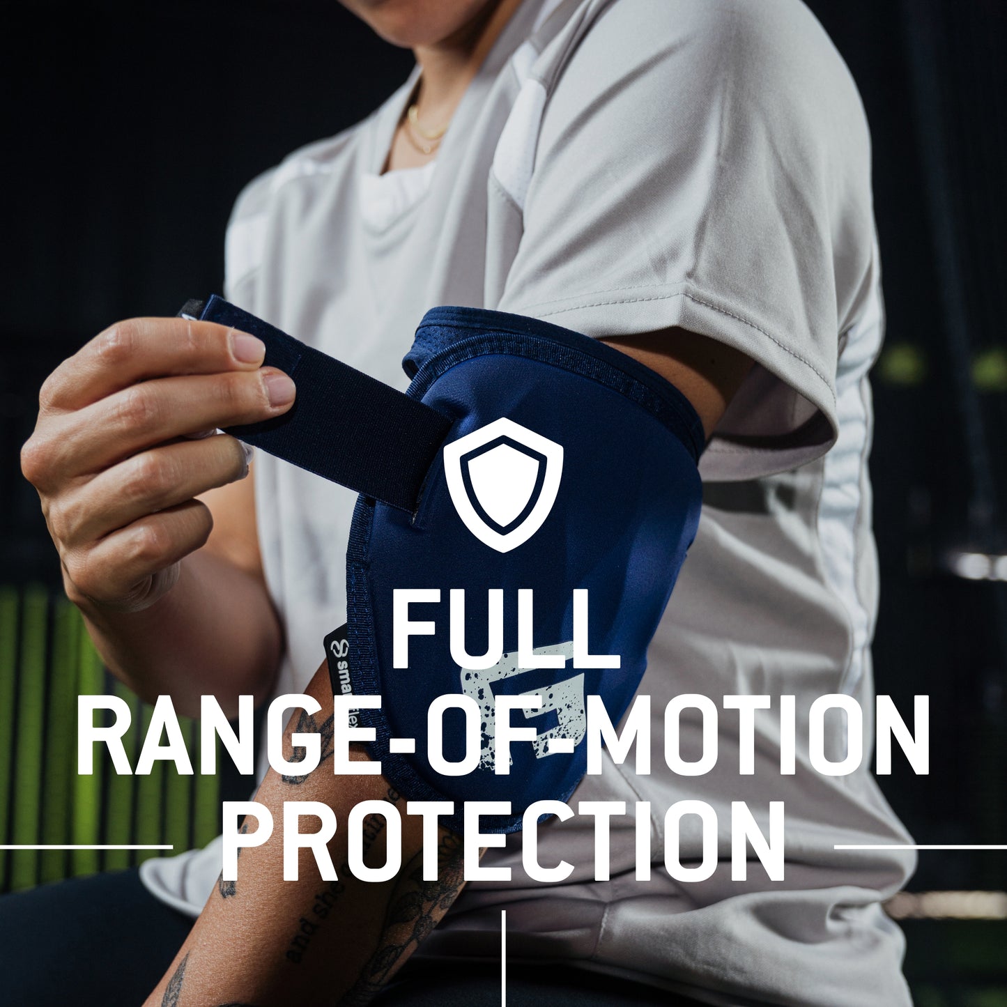 G-Form Youth Shockwave Fastpitch Elbow Guard - Softball Elbow Guard & Pad with Adjustable Straps - Navy, Youth