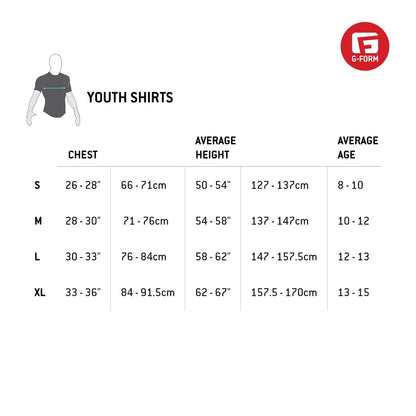 G-Form Pro-X Padded Compression Shirt, Black Logo, Youth Small