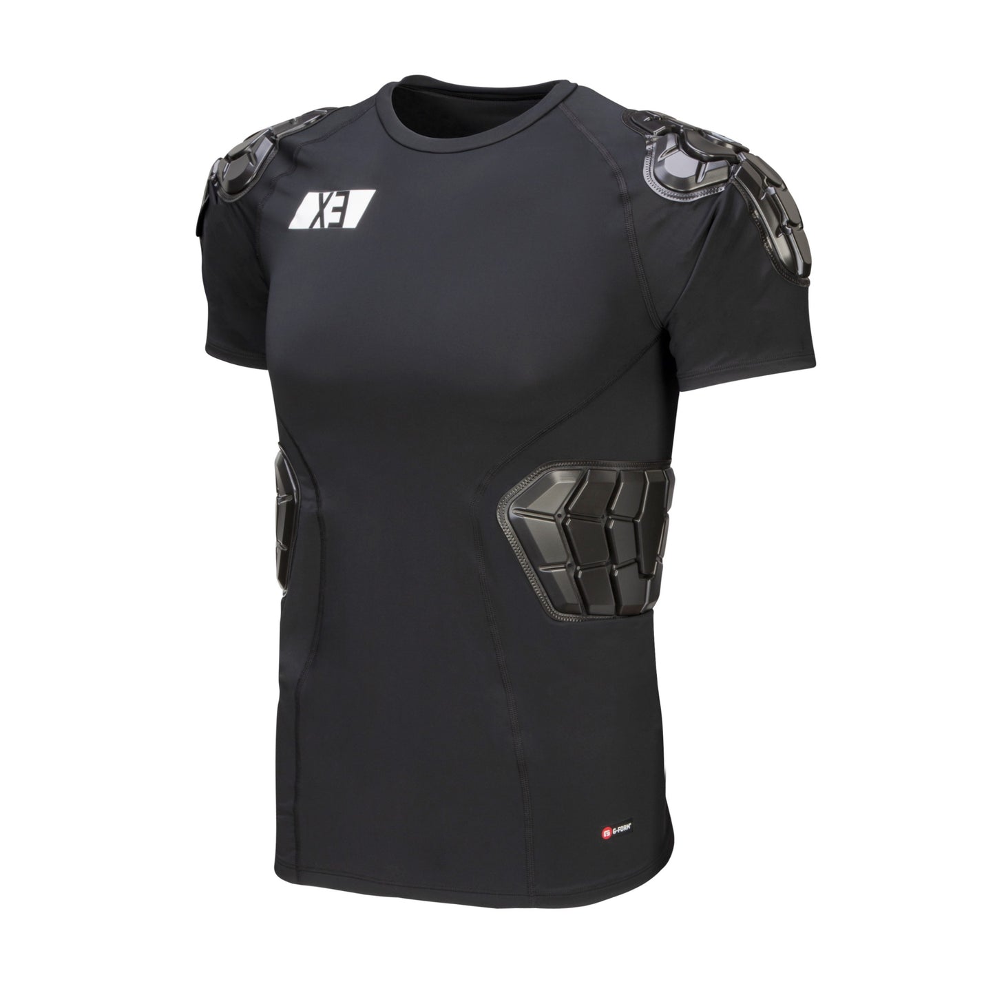 G-Form Youth Pro-X3 Short Sleeve Shirt, Black, L/XL