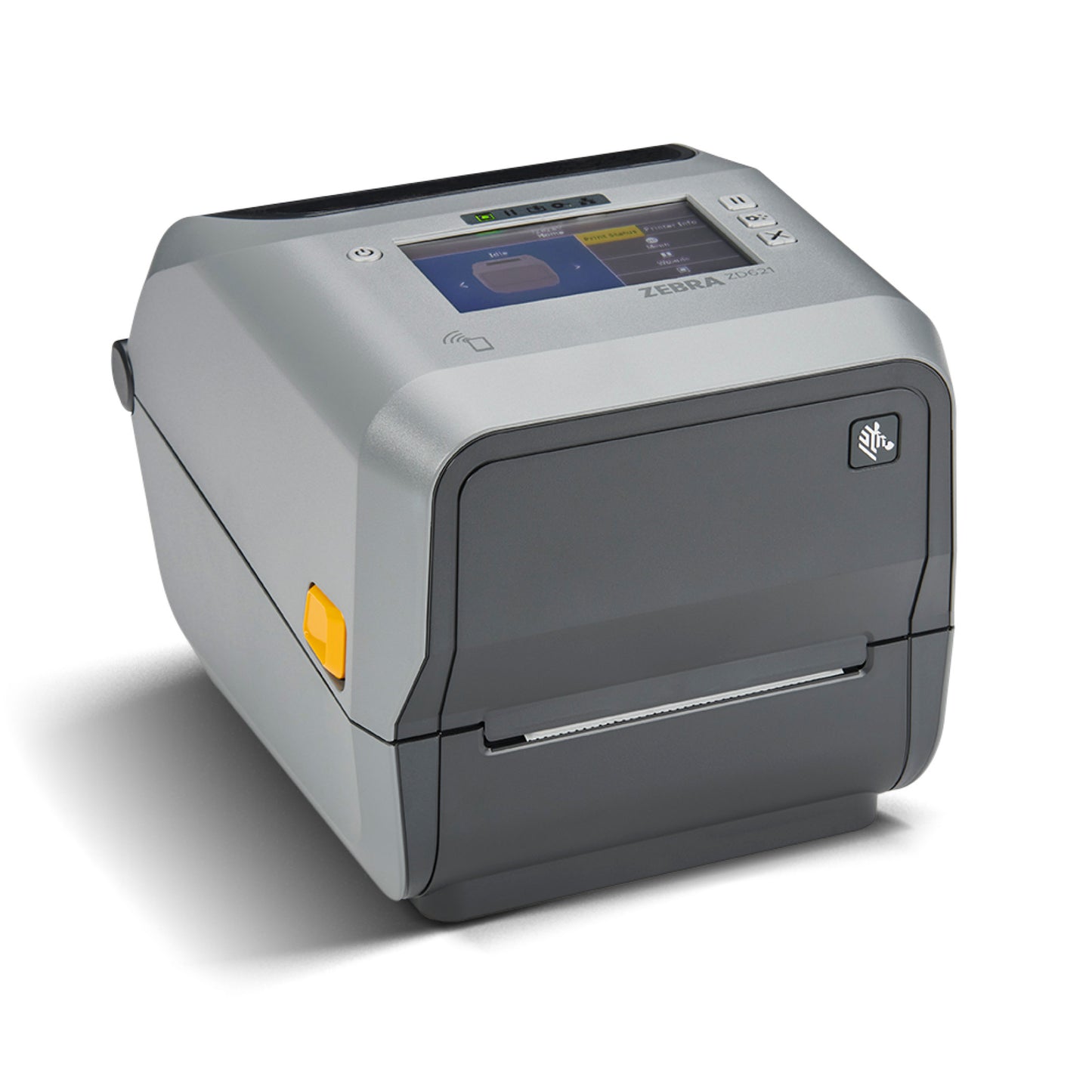 Zebra ZD621 Thermal Transfer Desktop Printer Color Touch LCD 300 dpi Print Width 4-inch USB Serial Ethernet ZD6A143-301F00EZ