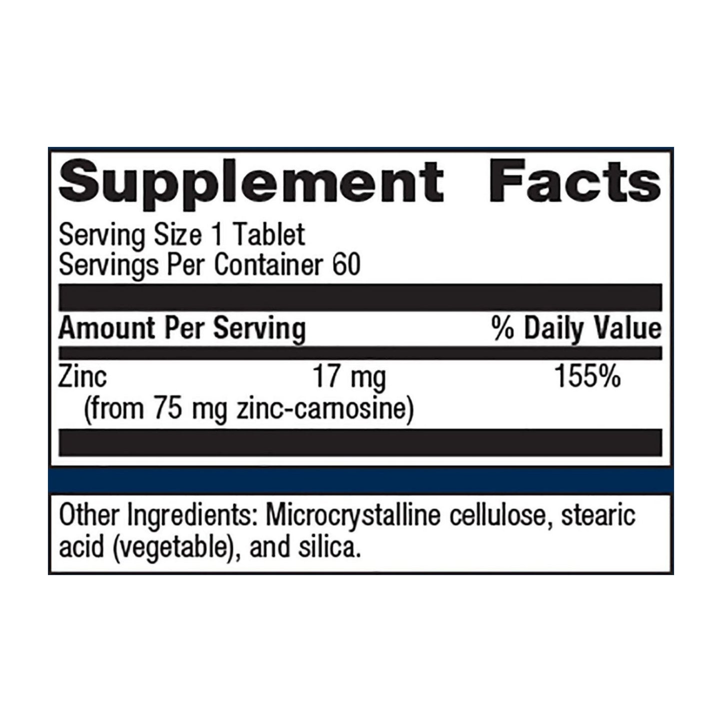 Metagenics Zinlori 75 High Potency Zinc Carnosine Supplement to Help Relieve Minor Stomach Discomfort - 60 Tablets