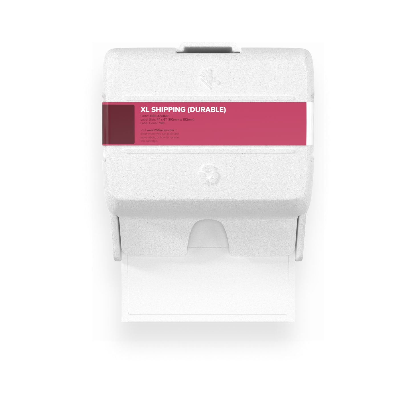 ZSB Series from Zebra - ZSB Labels, Recyclable Label Cartridge - ZSB-LC1DUR XL Durable Shipping Labels - 4 x 6 Inch