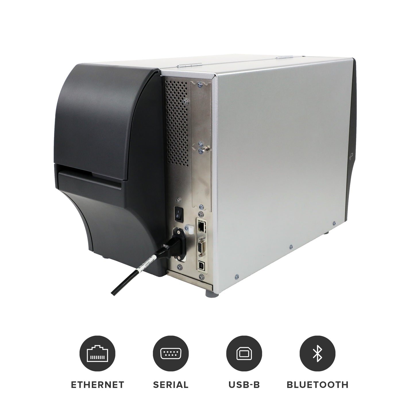Zebra ZT411 Thermal Transfer Industrial Printer 203 dpi Print Width 4 in Serial USB Ethernet Bluetooth Peeler ZT41142-T110000Z