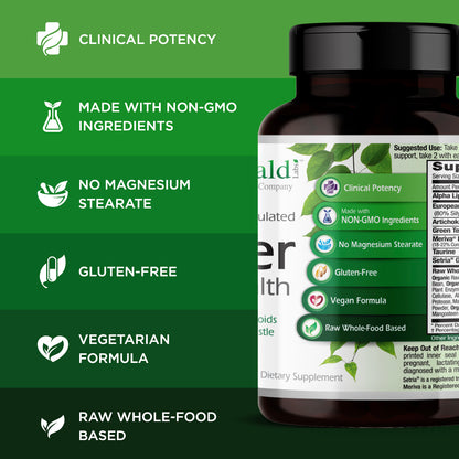 Emerald Labs Liver Health with Silymarin Milk Thistle and Meriva Phytosome to Support Liver Health and Cleanse Support - 60 Vegetable Capsules