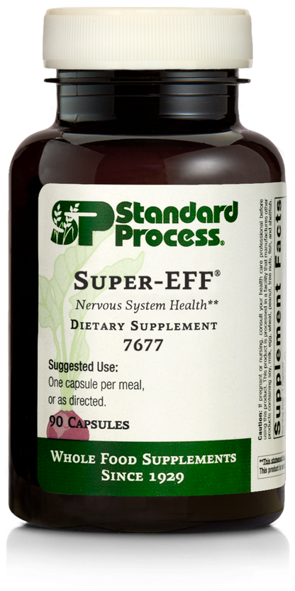 Standard Process Super-EFF - Whole Food Energy with Flaxseed Oil and Spanish Moss - 150 Capsules