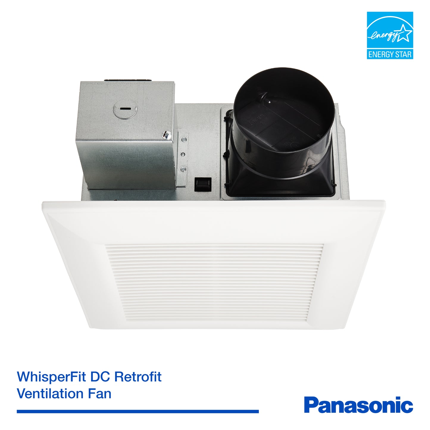 Panasonic FV-0511VF1 WhisperFit DC Retrofit Ventilation Fan, 50, 80 or 110 CFM, Quiet Energy Star Certified Energy-Saving Ceiling