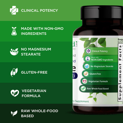 Emerald Labs Complete Clinical Multi - Dietary Supplement with Methylated Folate and D-Alpha Tocopherol for Focus, Vision, Digestion, and Immune System Support - 120 Vegetable Capsules