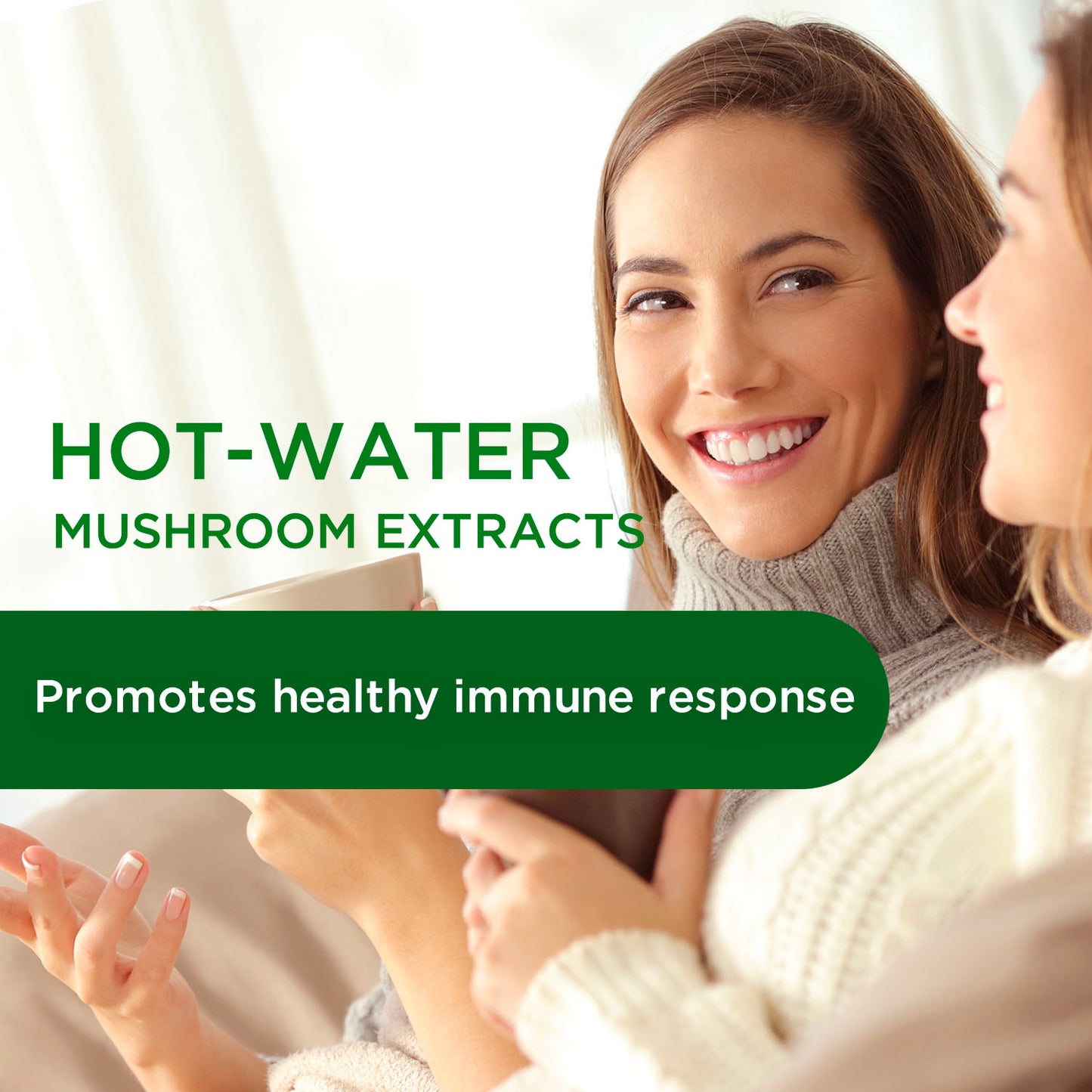 Emerald Labs Deep Immune Health - Daily Supplement with Mushroom Extracts for Daily Immune & Respiratory Support - 60 Vegetable Capsules