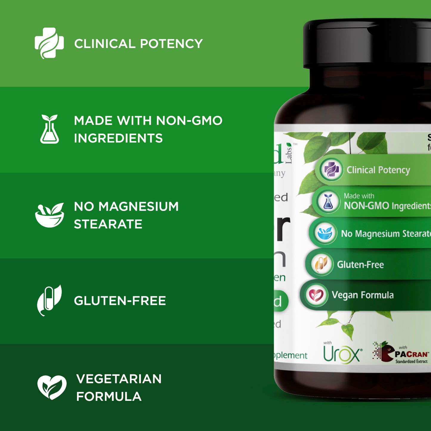 Emerald Labs Bladder Health - Dietary Supplement with Cranberry, Horsetail and Pumpkin Seed Extract for Bladder and Urinary Tract Support - 60 Vegetable Capsules