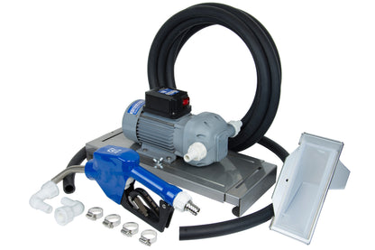 Fill-Rite DF120DAN520 120V 8 GPM Diesel Exhaust Fluid (DEF) Transfer Pump w/Drum Mount Package & Automatic Nozzle