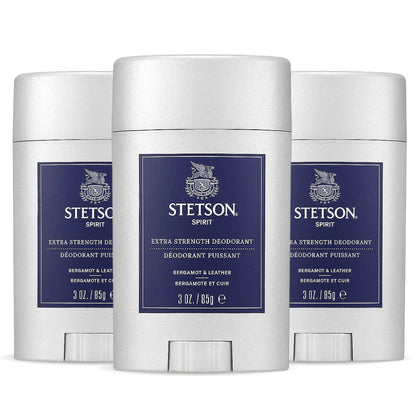 Stetson Spirit Heavy Duty Deodorant by Scent Beauty - 3 Pack