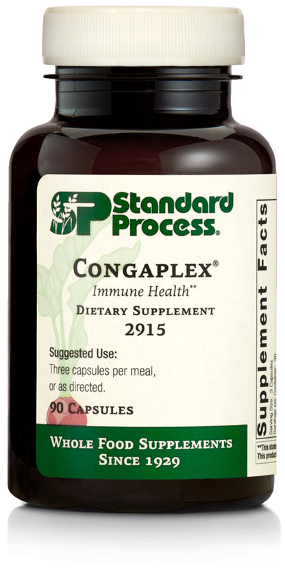 Standard Process Congaplex - Whole Food RNA Supplement, Antioxidant, Immune Support with Thymus, Shiitake, Reishi Mushroom Powder, Organic Sweet Potato, Wheat Germ, Vitamin A and More - 150 Capsules