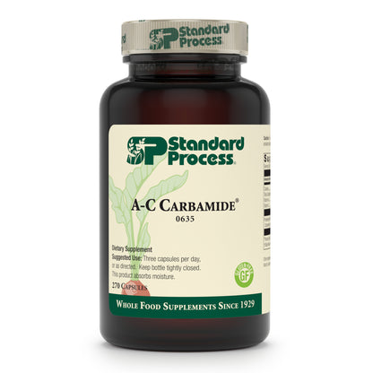 Standard Process A-C Carbamide - Gluten-Free Kidney Support Supplement with Vitamin A, Vitamin C, and Arrowroot Flour - 270 Capsules