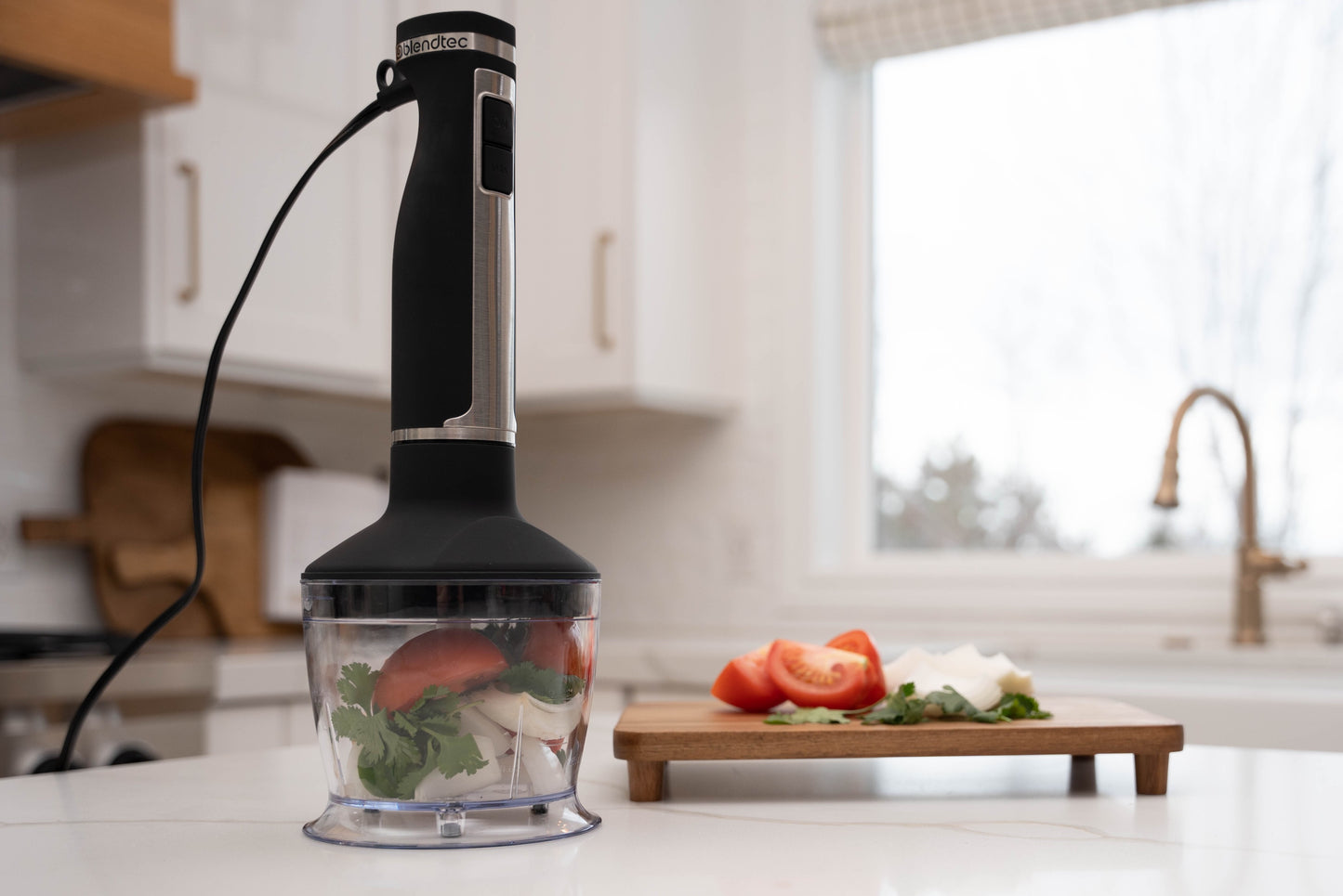 Blendtec - Immersion Hand Blender - Blender, Mixer and Food Processor - 3 in 1 Kitchen All Purpose Tool - Stainless Steel