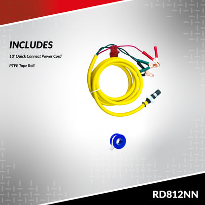 Fill-Rite RD812NN 12V 8 GPM Portable Fuel Transfer Pump (Pump Only w/Power Cable/Clips)