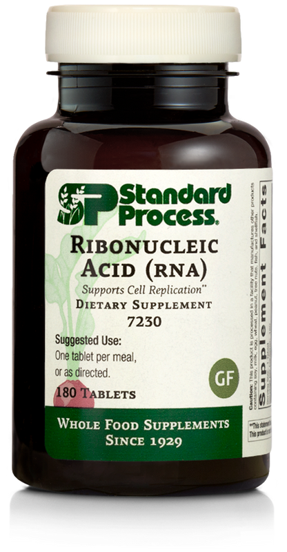 Standard Process Ribonucleic Acid (RNA) - RNA Supplement with Calcium, and Magnesium Citrate - Vegetarian, Gluten Free - 90 Tablets