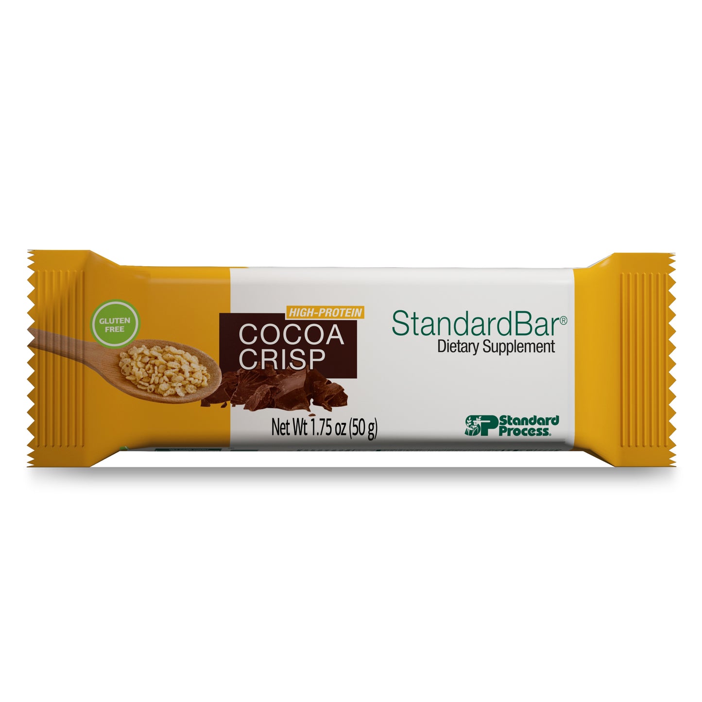 Standard Process StandardBar - Gluten-Free Protein Bar with Whole Food Formula of Calcium, Potassium, and More - Vegetarian - 18 Bar Pack - Soy Almond Crunch