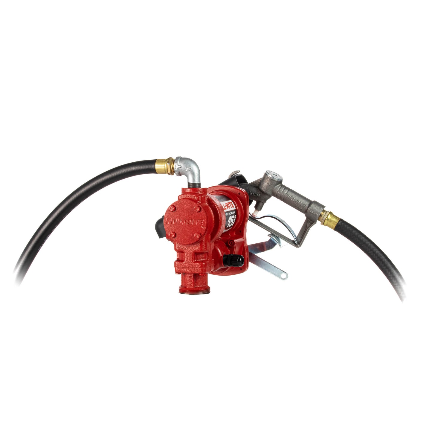 Fill-Rite FR610H 115V 15 GPM Fuel Transfer Pump w/Discharge Hose & Manual Nozzle | Gasoline, Diesel, Kerosene, Ethanol & Methanol Blends & Biodiesel