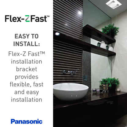 Panasonic FV-0511VQC1 WhisperSense Ventilation Fan, Motion/Humidity Sensors, Speed Selector, Quiet