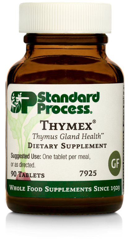 Standard Process Thymex - Whole Food Cholesterol, Thymus Supplement and Immune Support Supplement with Vitamin C, Magnesium Citrate, and Calcium Lactate - Gluten Free - 330 Tablets