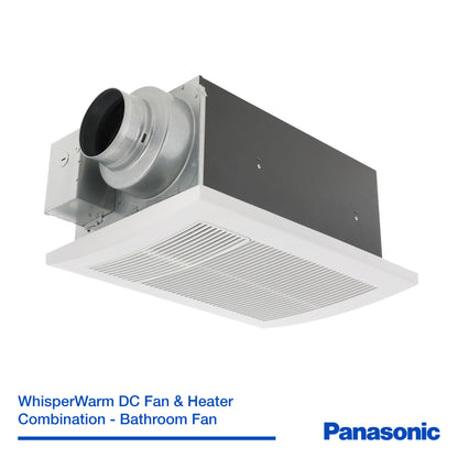 Panasonic FV-0511VH1 WhisperWarm DC Bathroom Fan with Heater, 50-80-110 CFM