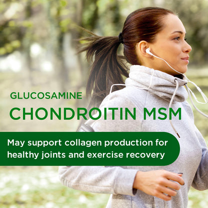 Emerald Labs Glucosamine Chondroitin with MSM - Dietary Supplement with Methylsulfonylmethane for Healthy Joints, Cartilage, Collagen Production, and Exercise Recovery - 120 Capsules