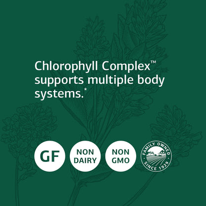 Standard Process Chlorophyll Complex - Immune Support, Antioxidant Activity, Skin Health and Hair Health Support with Vitamin A, Sunflower Lecithin, Buckwheat, Spanish Moss, and More - 240 Softgels