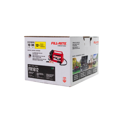 Fill-Rite FR1612 12V 10 GPM Portable Diesel Transfer Pump (Pump Only w/Power Cable & Clips)